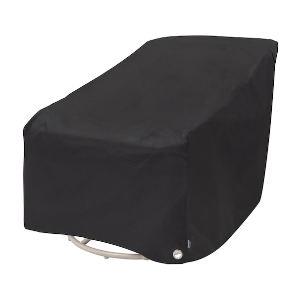 Modern Leisure Black Diamond Patio Swivel Lounge Chair Cover, Waterproof, 37.5 in. Lx39.25 in. Wx38.5 in. H, Black 3080 - main